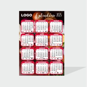 Calendário de Parede 20x28cm Personalizado – 20~50 und