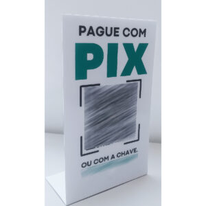 Placa Pix – 10×15 cm